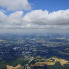 Verortung via Georeferenzierung der Kamera: Aufgenommen in der Nähe von Chemnitz, Deutschland in 1800 Meter